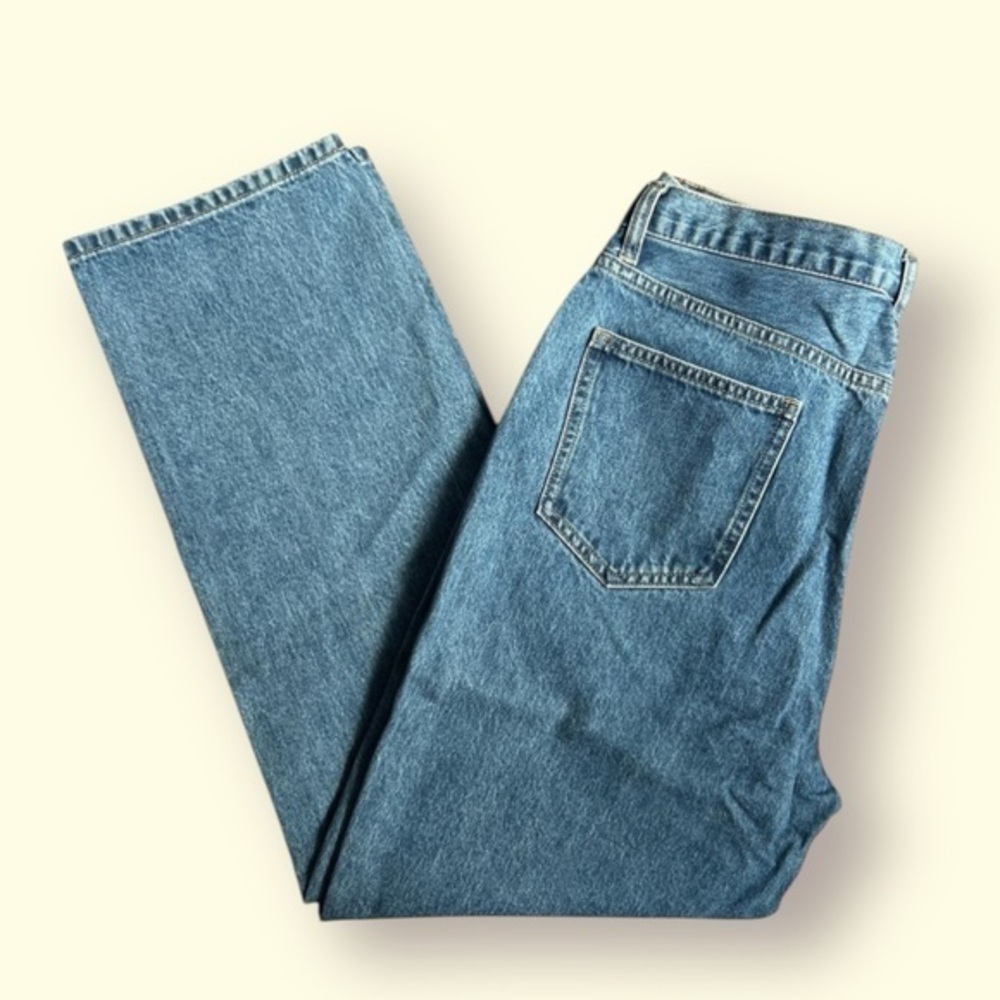 Princess Polly Blue Straight Leg Jeans